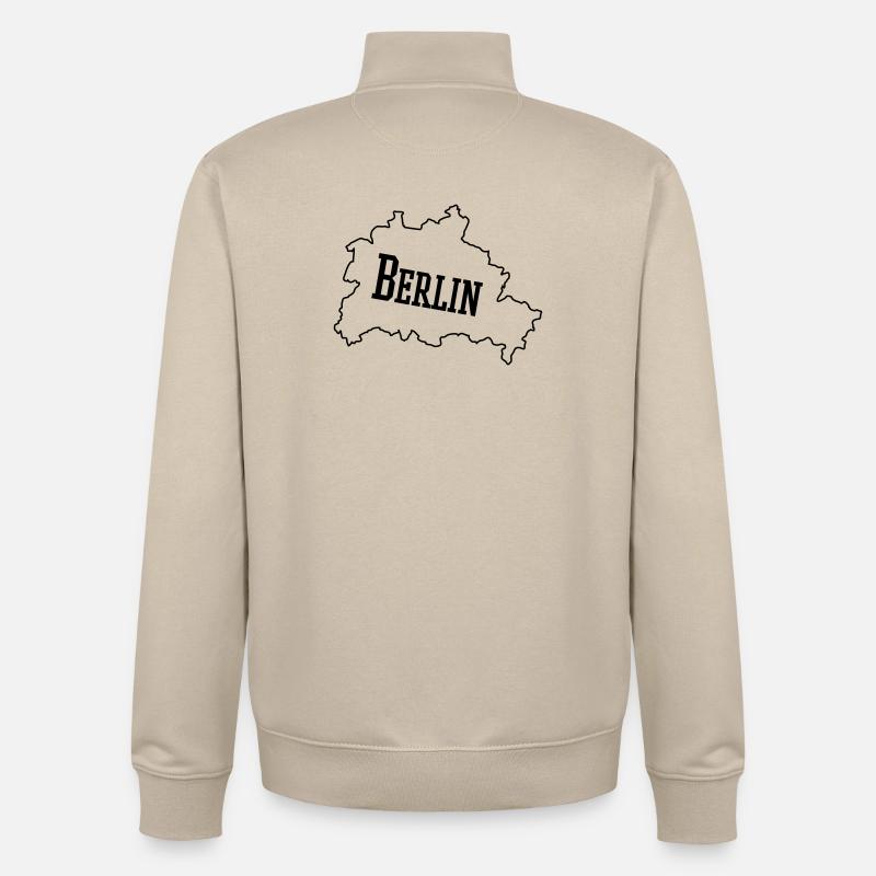 Berlin - Unisex Organic Zip Sweatshirt von Stanley/Stella - Cremebeige