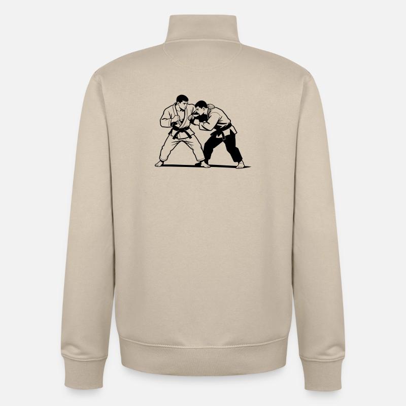 Sambo - Sweat zippé unisexe en coton bio Stanley/Stella - beige crème