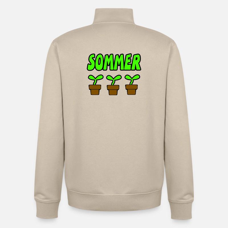 Sommer - Unisex Organic Zip Sweatshirt von Stanley/Stella - Cremebeige