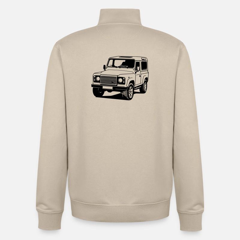 Defender - Unisex Organic Zip Sweatshirt by Stanley/Stella - desert dust