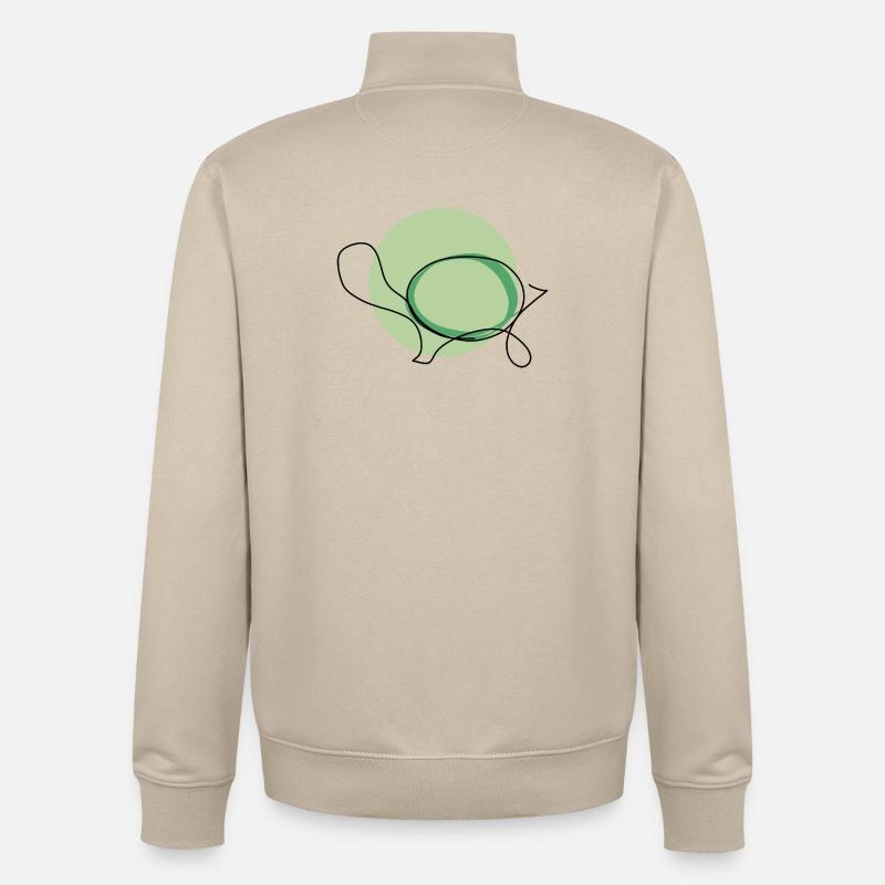 Schildkröte - Unisex Organic Zip Sweatshirt von Stanley/Stella - Cremebeige