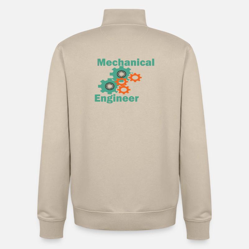 Mechanical Engineering Funny Engineer - Unisex Organic Zip Sweatshirt by Stanley/Stella - desert dust