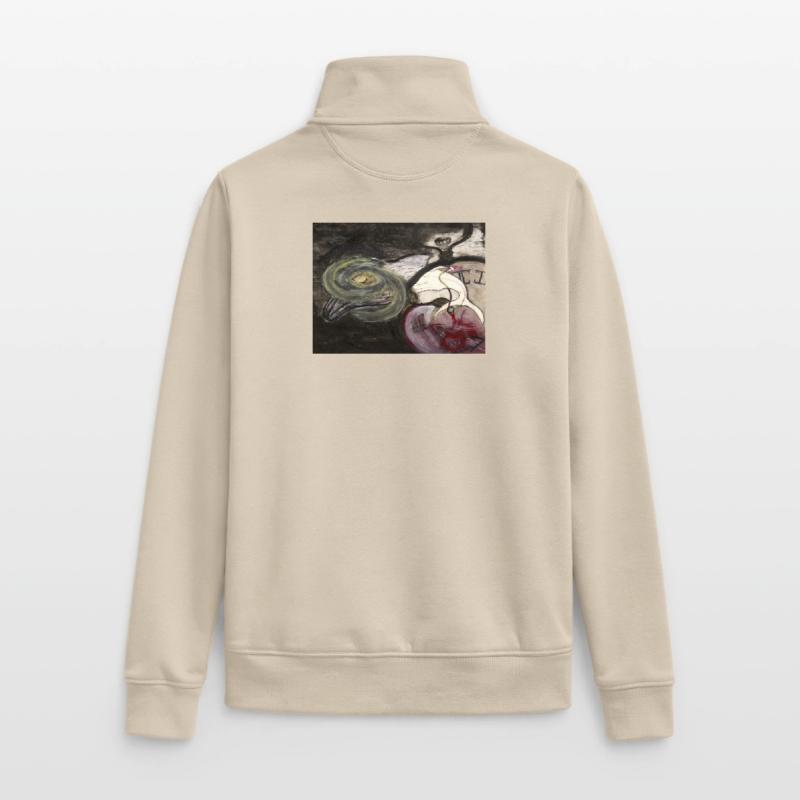 Evolutionary Clock Unisex Organic Zip Sweatshirt by Stanley/Stella
