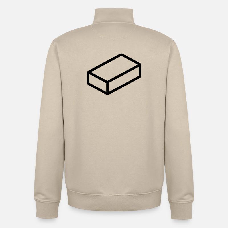 Ziegel - Unisex Organic Zip Sweatshirt von Stanley/Stella - Cremebeige