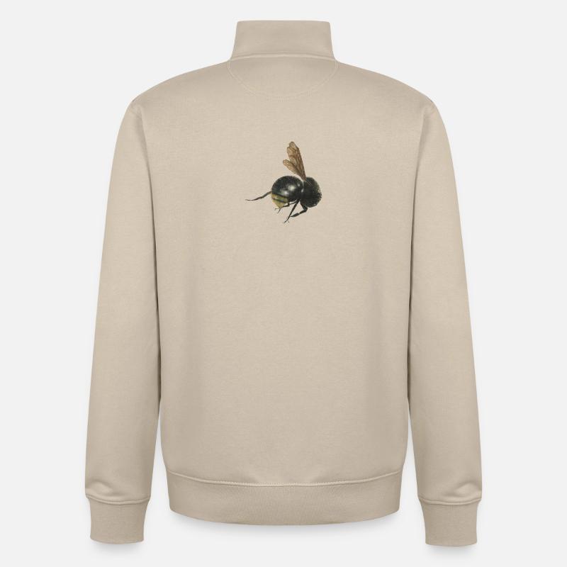 bourdon - Sweat zippé unisexe en coton bio Stanley/Stella - beige crème