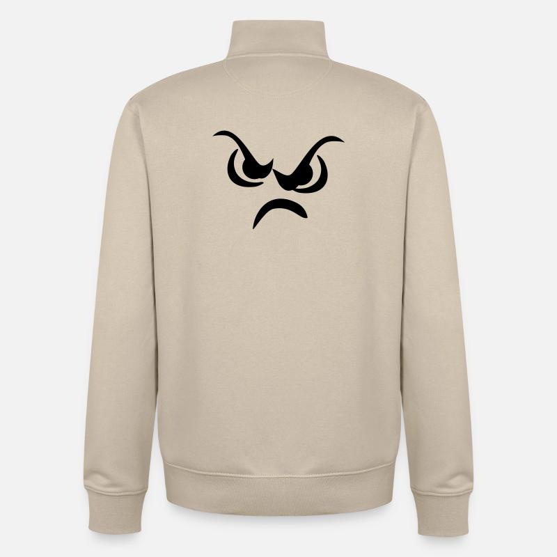 visage - Sweat zippé unisexe en coton bio Stanley/Stella - beige crème