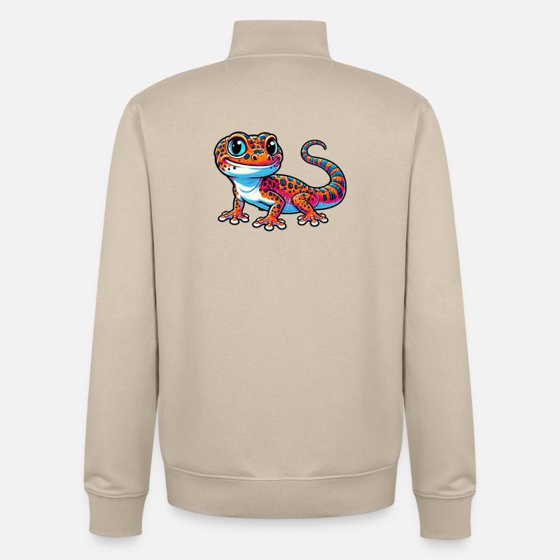Gecko - Unisex Organic Zip Sweatshirt von Stanley/Stella - Cremebeige