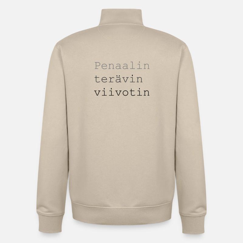 Sharpest - Sweat zippé unisexe en coton bio Stanley/Stella - beige crème