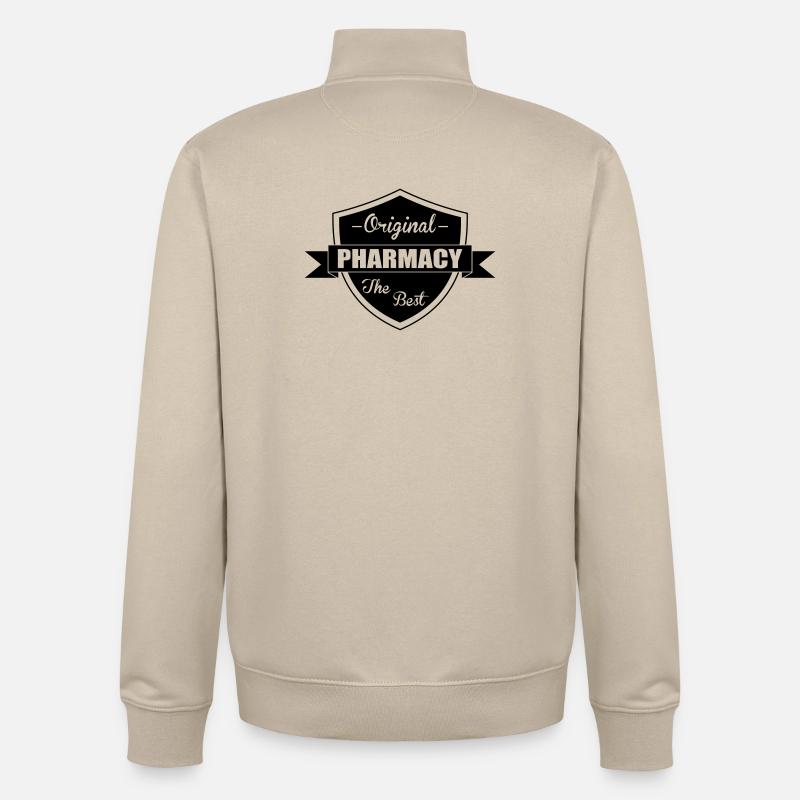 Pharmacy - Unisex Organic Zip Sweatshirt von Stanley/Stella - Cremebeige