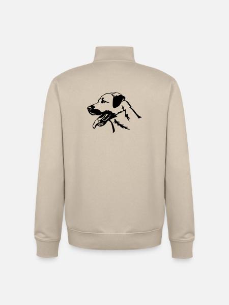 Kangal head - Unisex Organic Zip Sweatshirt by Stanley/Stella - desert dust