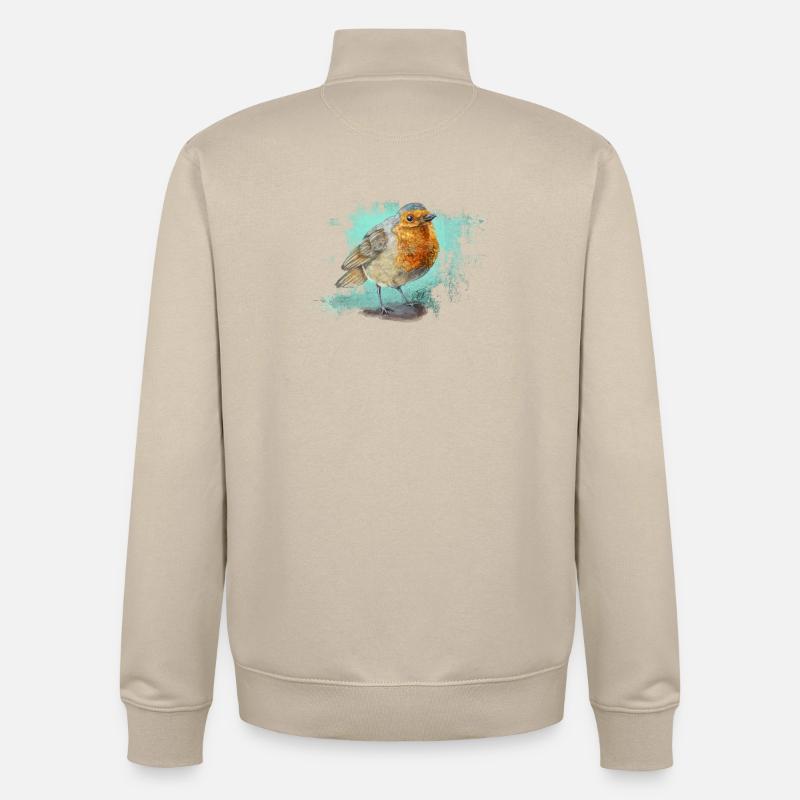 Das Rotkelchen - Unisex Organic Zip Sweatshirt von Stanley/Stella - Cremebeige