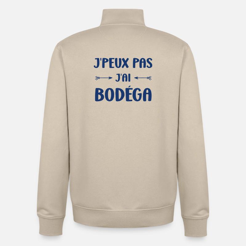 I can't I have Bodéga - Unisex Organic Zip Sweatshirt by Stanley/Stella - desert dust