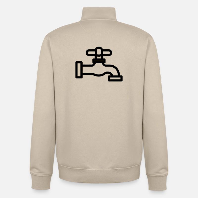 robinet - Sweat zippé unisexe en coton bio Stanley/Stella - beige crème