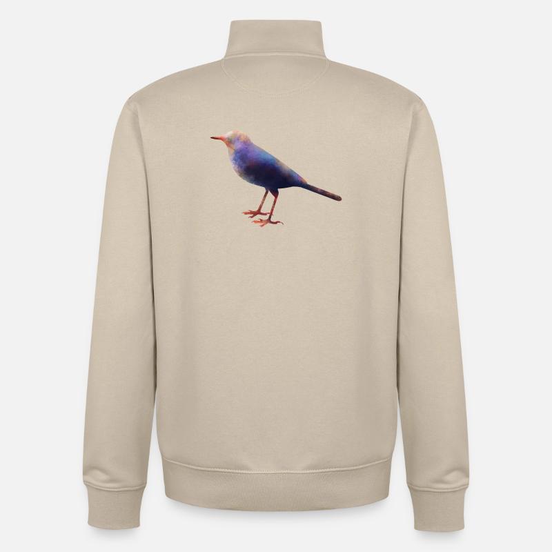 Wagtail - Unisex Organic Zip Sweatshirt by Stanley/Stella - desert dust