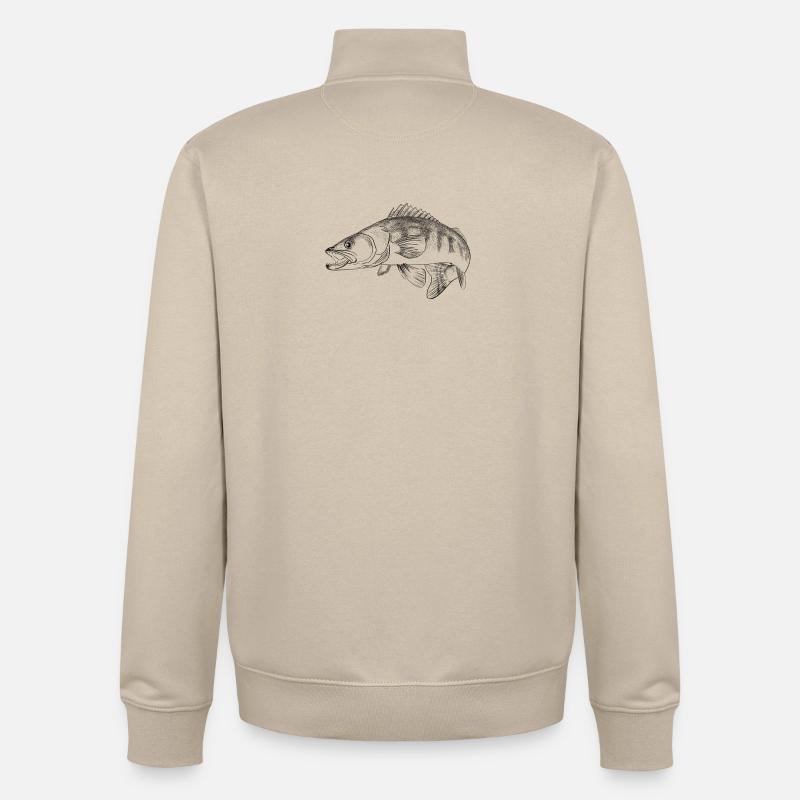 pike-perch - Unisex Organic Zip Sweatshirt by Stanley/Stella - desert dust
