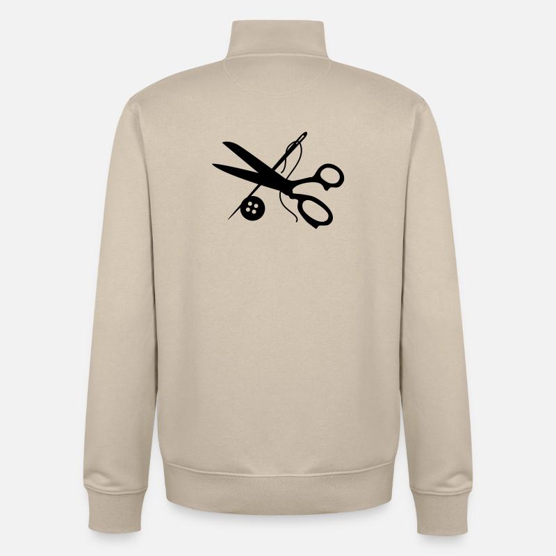 coupeur - Sweat zippé unisexe en coton bio Stanley/Stella - beige crème