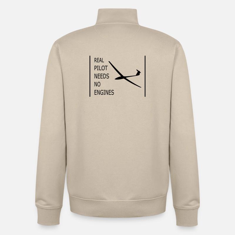 Planeur - Sweat zippé unisexe en coton bio Stanley/Stella - beige crème