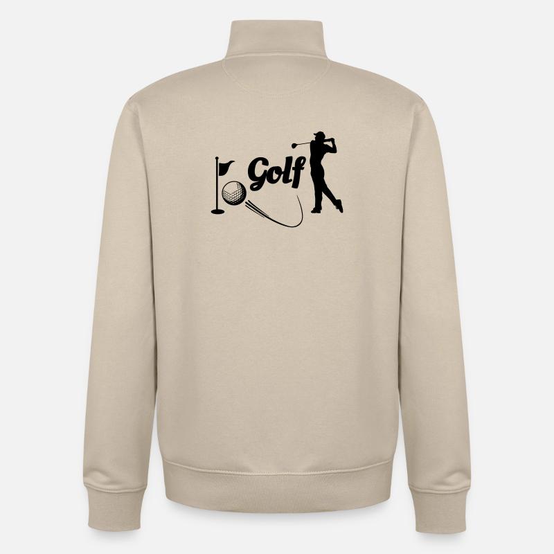 Wave - Unisex Organic Zip Sweatshirt by Stanley/Stella - desert dust