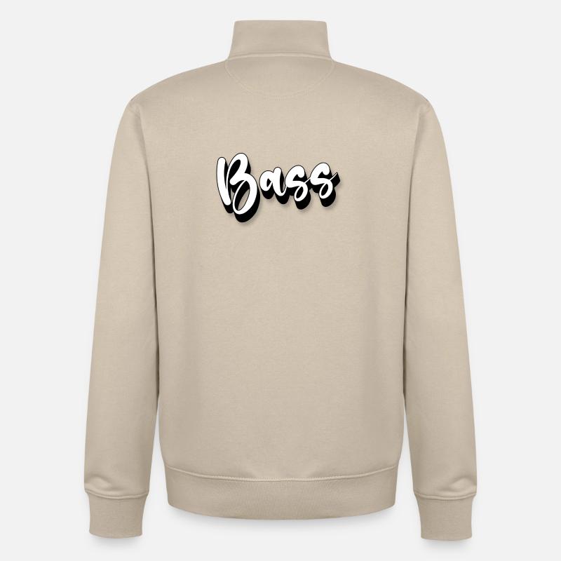 Basse - Sweat zippé unisexe en coton bio Stanley/Stella - beige crème