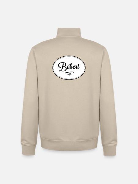 Bébert - Sweat zippé unisexe en coton bio Stanley/Stella - beige crème