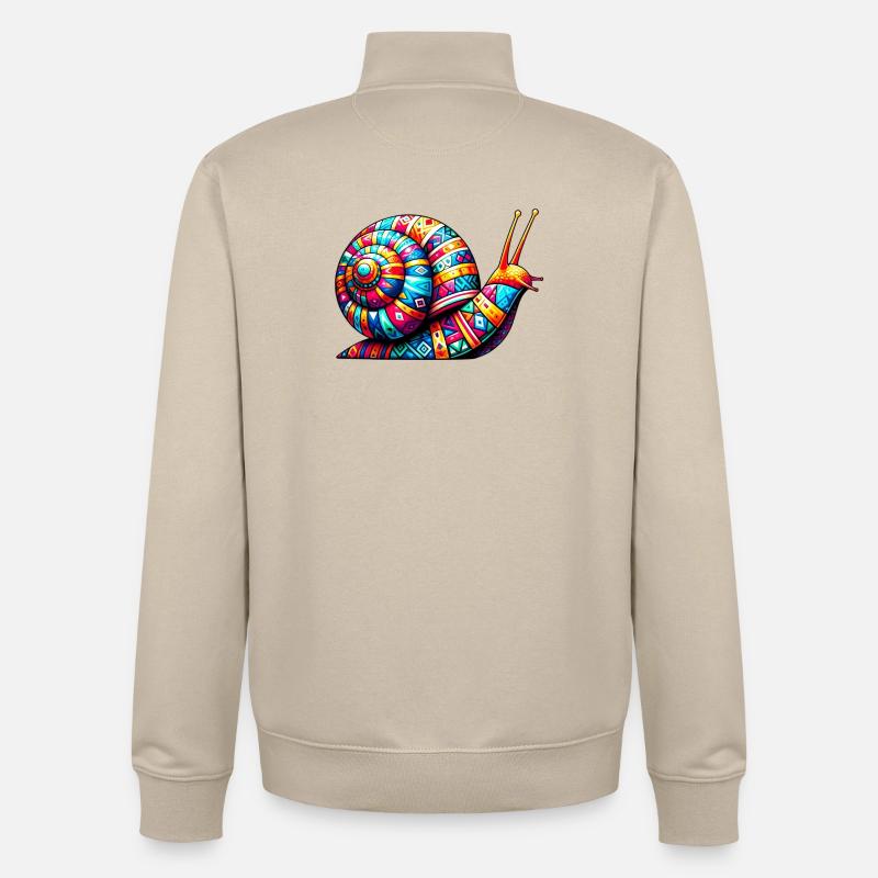 Schnecke - Unisex Organic Zip Sweatshirt von Stanley/Stella - Cremebeige