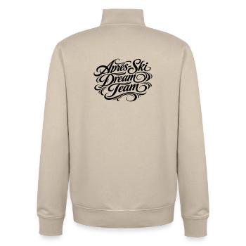 Après Ski Dream Team - Sweat zippé unisexe en coton bio Stanley/Stella - beige crème - Dos - AI Model Male 185 dark (185cm)