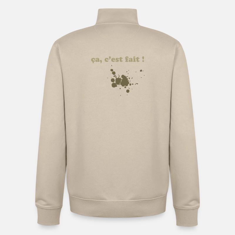 braune Flecken - Unisex Organic Zip Sweatshirt von Stanley/Stella - Cremebeige