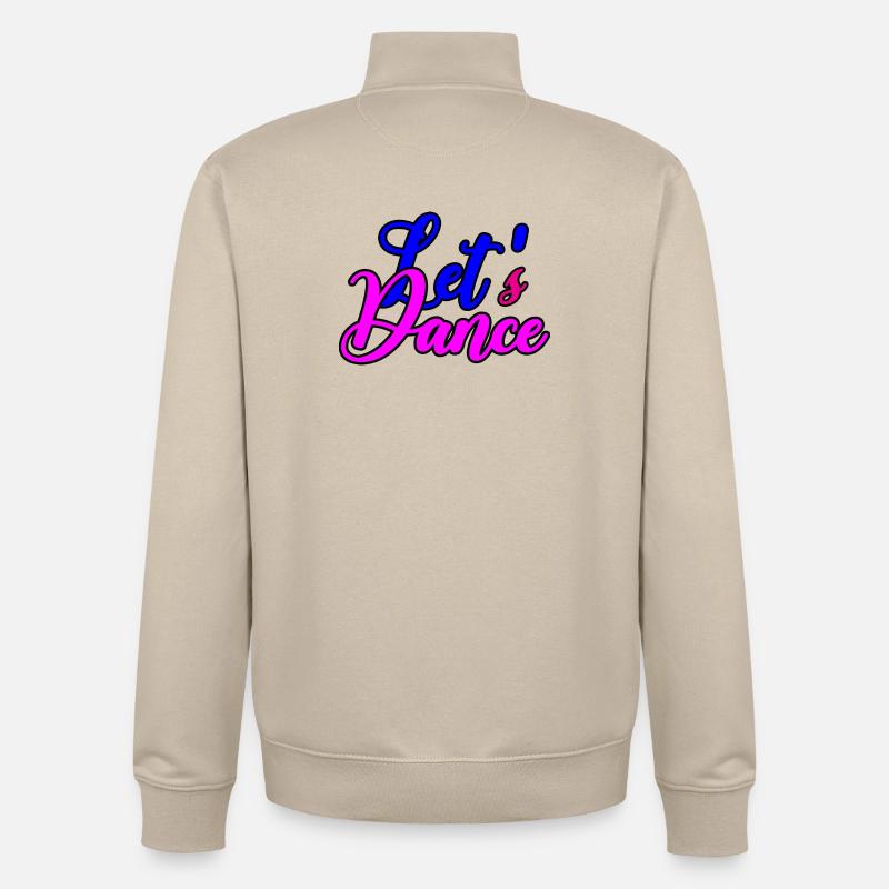 Motivation de danse joyeuse - Sweat zippé unisexe en coton bio Stanley/Stella - beige crème
