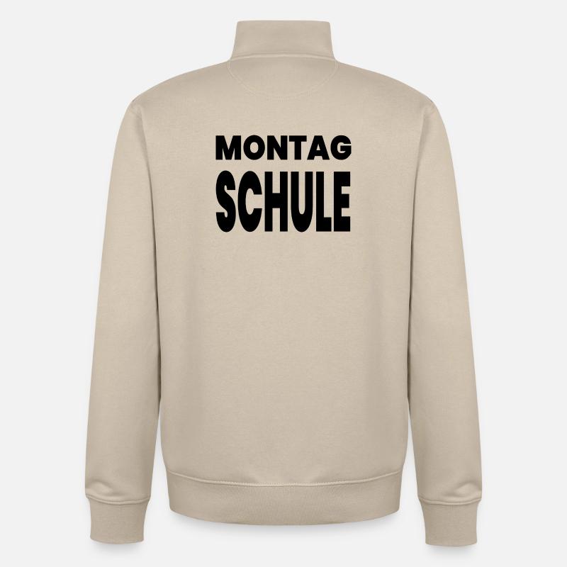 École - Sweat zippé unisexe en coton bio Stanley/Stella - beige crème