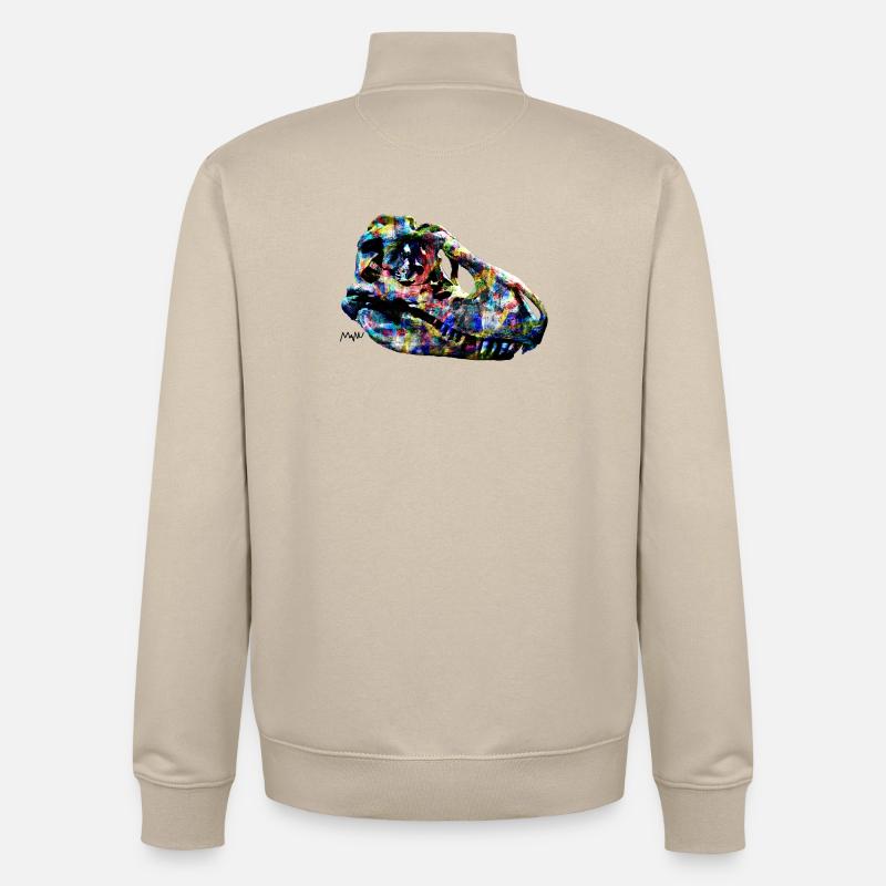 Tarbosaurus - Unisex Organic Zip Sweatshirt von Stanley/Stella - Cremebeige