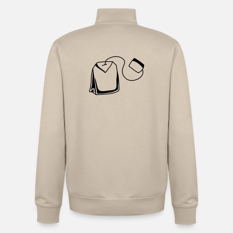 teebeutel - Unisex Organic Zip Sweatshirt von Stanley/Stella - Cremebeige