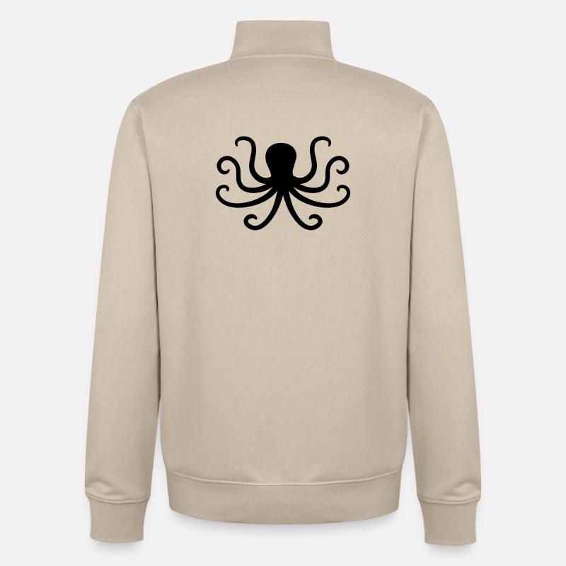 Kraken - Unisex Organic Zip Sweatshirt von Stanley/Stella - Cremebeige