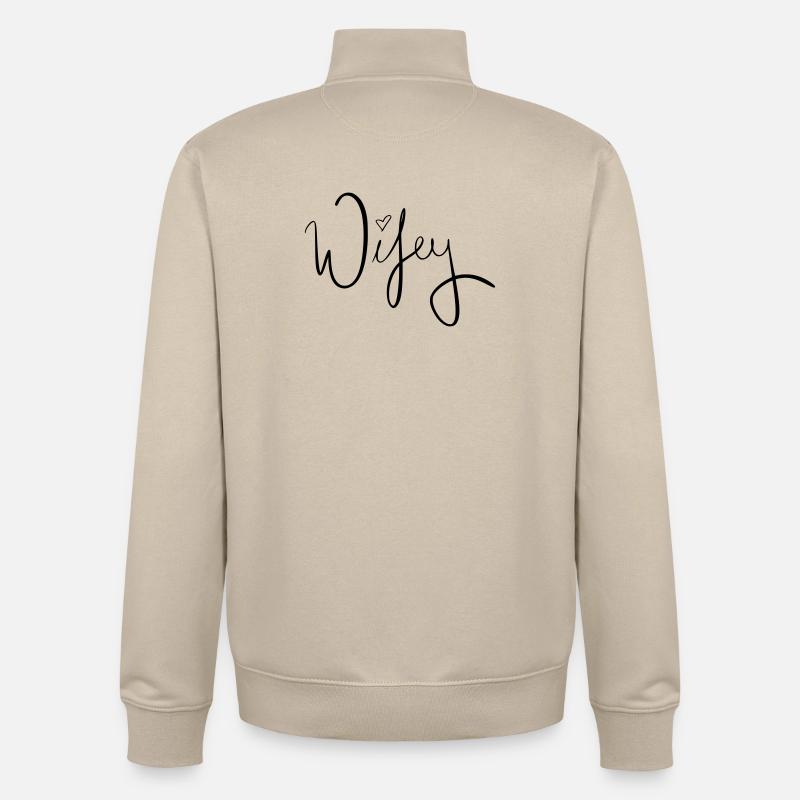 Bourgeoise - Sweat zippé unisexe en coton bio Stanley/Stella - beige crème