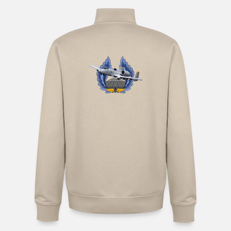 A-10 Thunderbolt - Unisex Organic Zip Sweatshirt von Stanley/Stella - Cremebeige