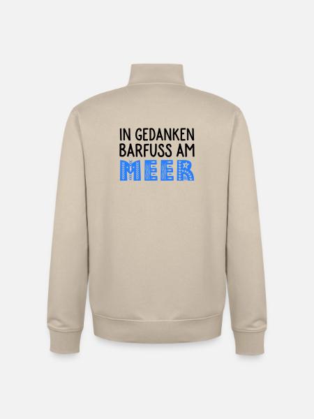 Strandspaziergang - Unisex Organic Zip Sweatshirt von Stanley/Stella - Cremebeige