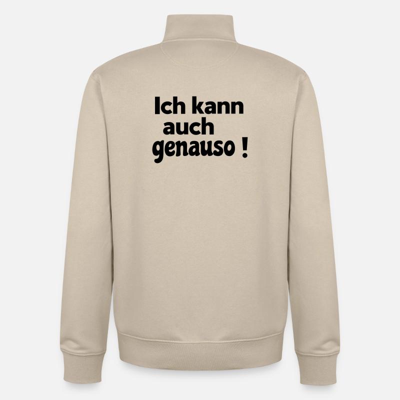 tout comme - Sweat zippé unisexe en coton bio Stanley/Stella - beige crème