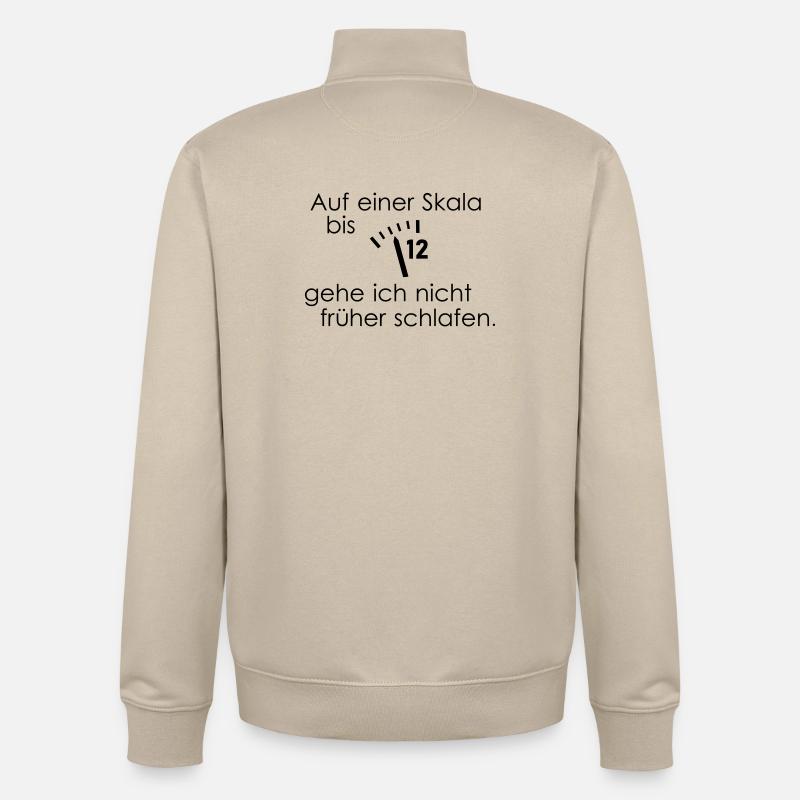 Auf einer Skala bis 12 - Unisex Organic Zip Sweatshirt von Stanley/Stella - Cremebeige