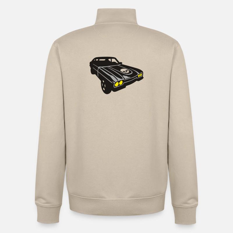 devils ride - Unisex Organic Zip Sweatshirt von Stanley/Stella - Cremebeige
