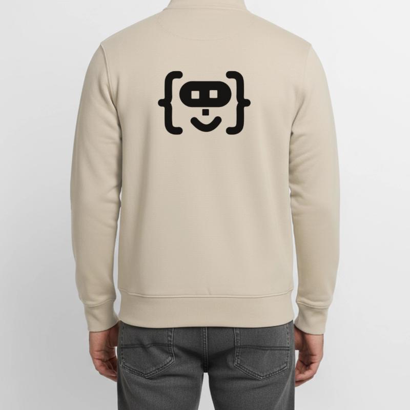Hacker-Programmierer-Code-Logo Unisex Organic Zip Sweatshirt von Stanley/Stella