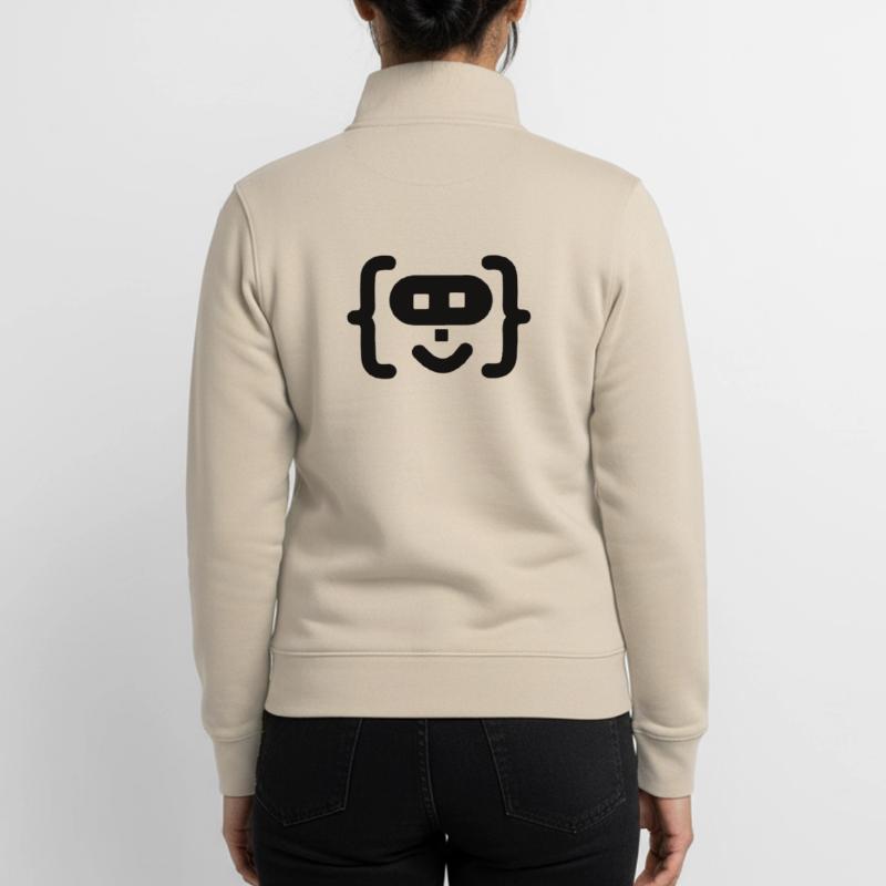 Hacker-Programmierer-Code-Logo Unisex Organic Zip Sweatshirt von Stanley/Stella