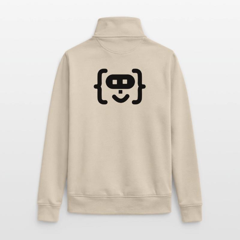 Hacker-Programmierer-Code-Logo Unisex Organic Zip Sweatshirt von Stanley/Stella