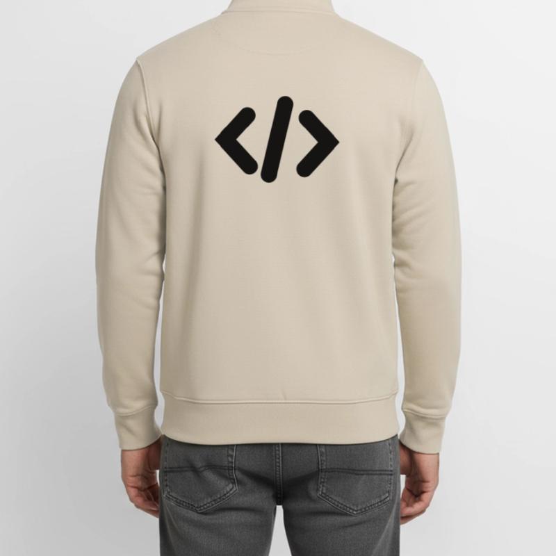 Programmer Code Unisex Organic Zip Sweatshirt by Stanley/Stella