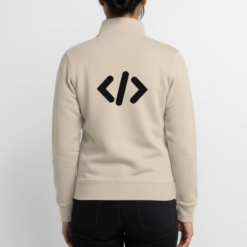 Programmer Code Unisex Organic Zip Sweatshirt by Stanley/Stella