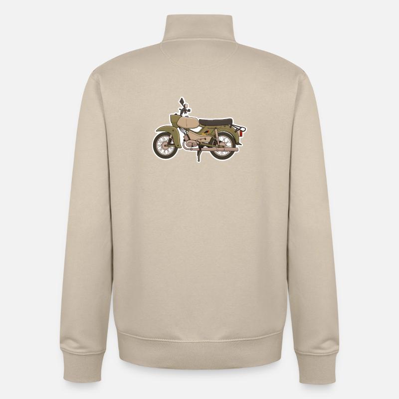 Simson Habicht  - Unisex Organic Zip Sweatshirt von Stanley/Stella - Cremebeige