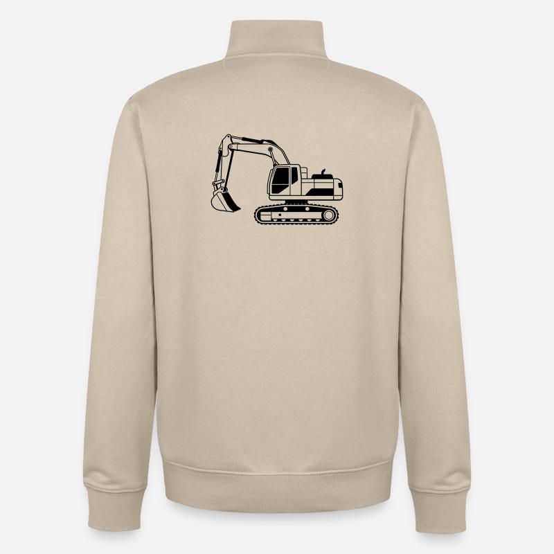 Bagger - Unisex Organic Zip Sweatshirt von Stanley/Stella - Cremebeige