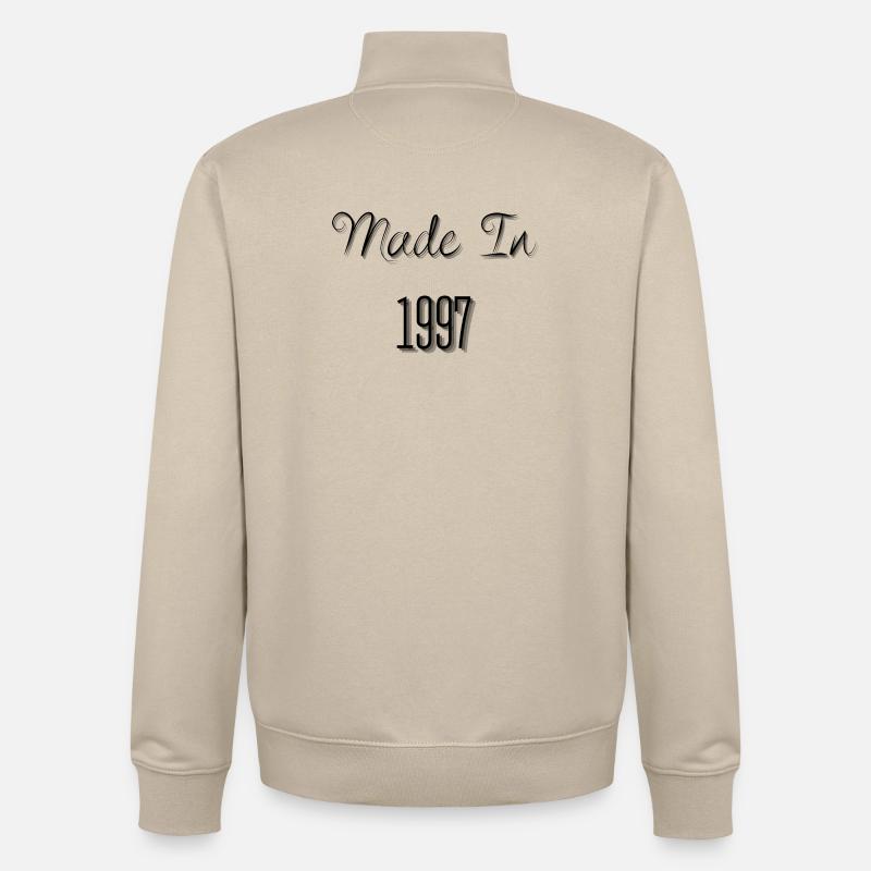 Gegründet 1997 - Unisex Organic Zip Sweatshirt von Stanley/Stella - Cremebeige
