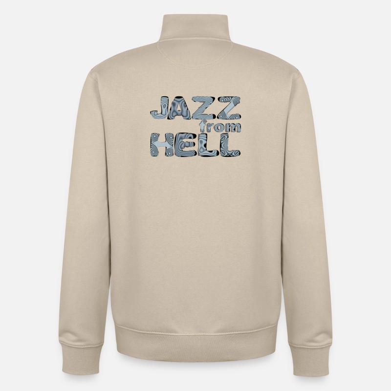 Jazz from Hell: Psychedelic Glyphs - Unisex Organic Zip Sweatshirt von Stanley/Stella - Cremebeige