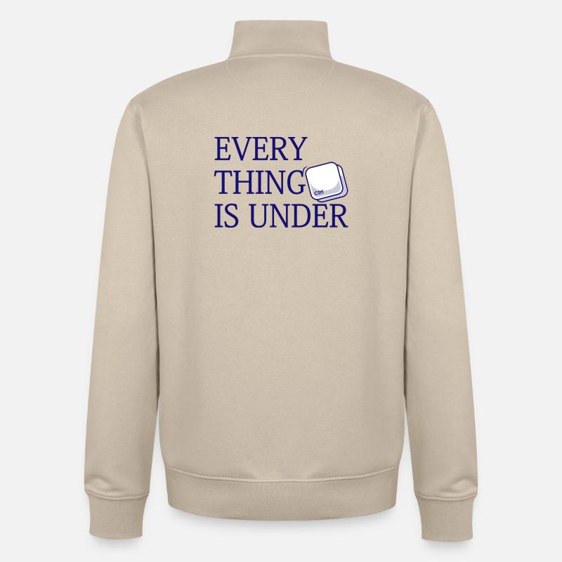 Everything Is Under Ctrl - Unisex Organic Zip Sweatshirt by Stanley/Stella - desert dust