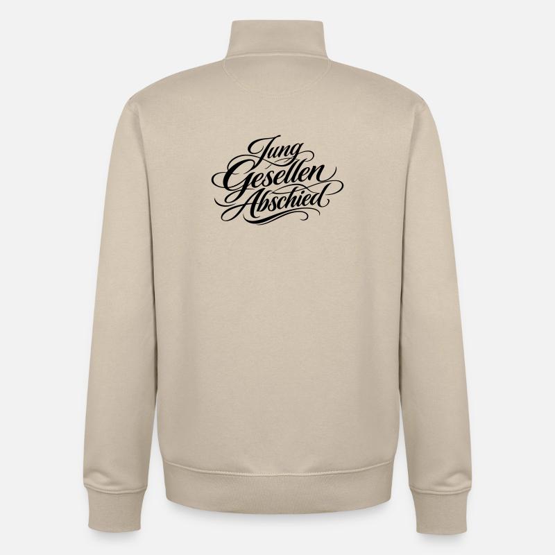 Enterrement de vie de garçon Jga - Sweat zippé unisexe en coton bio Stanley/Stella - beige crème