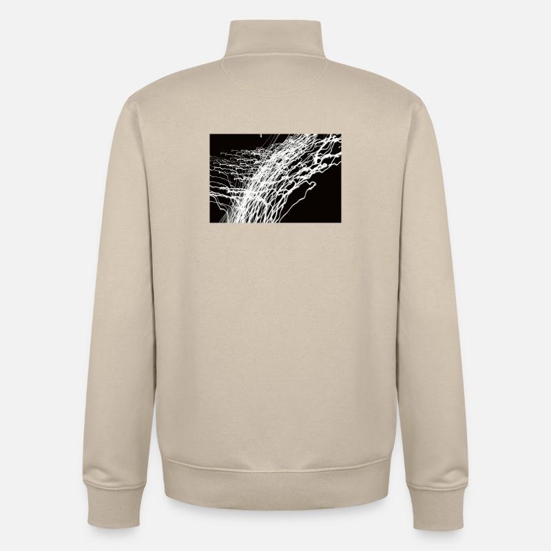 Lichtspiele 1 - Sweat zippé unisexe en coton bio Stanley/Stella - beige crème
